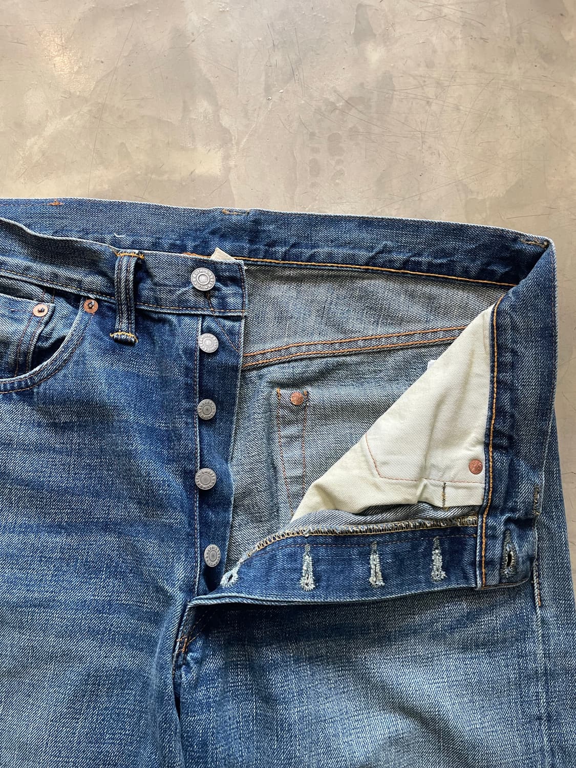 RRL Straight Leg Selvedge Denim 34x32 상품이미지4
