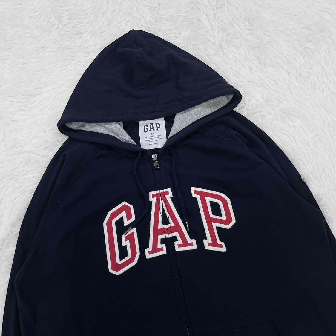 갭 GAP 스펠 로고 후드집업 네이비 상품이미지3