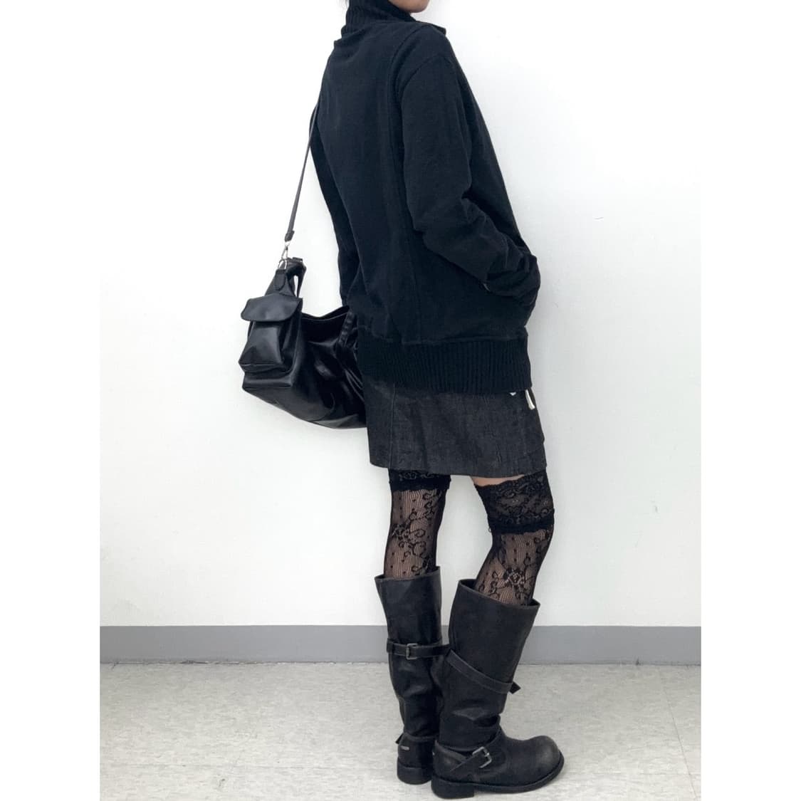 빈티지 락시크 블랙 투웨이 집업 상품이미지4