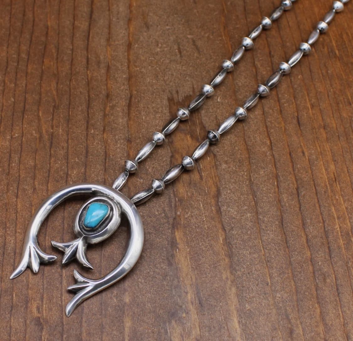 1900s 빈티지 네이티브아메리칸 나바호 나자 실버 목걸이 상품이미지4