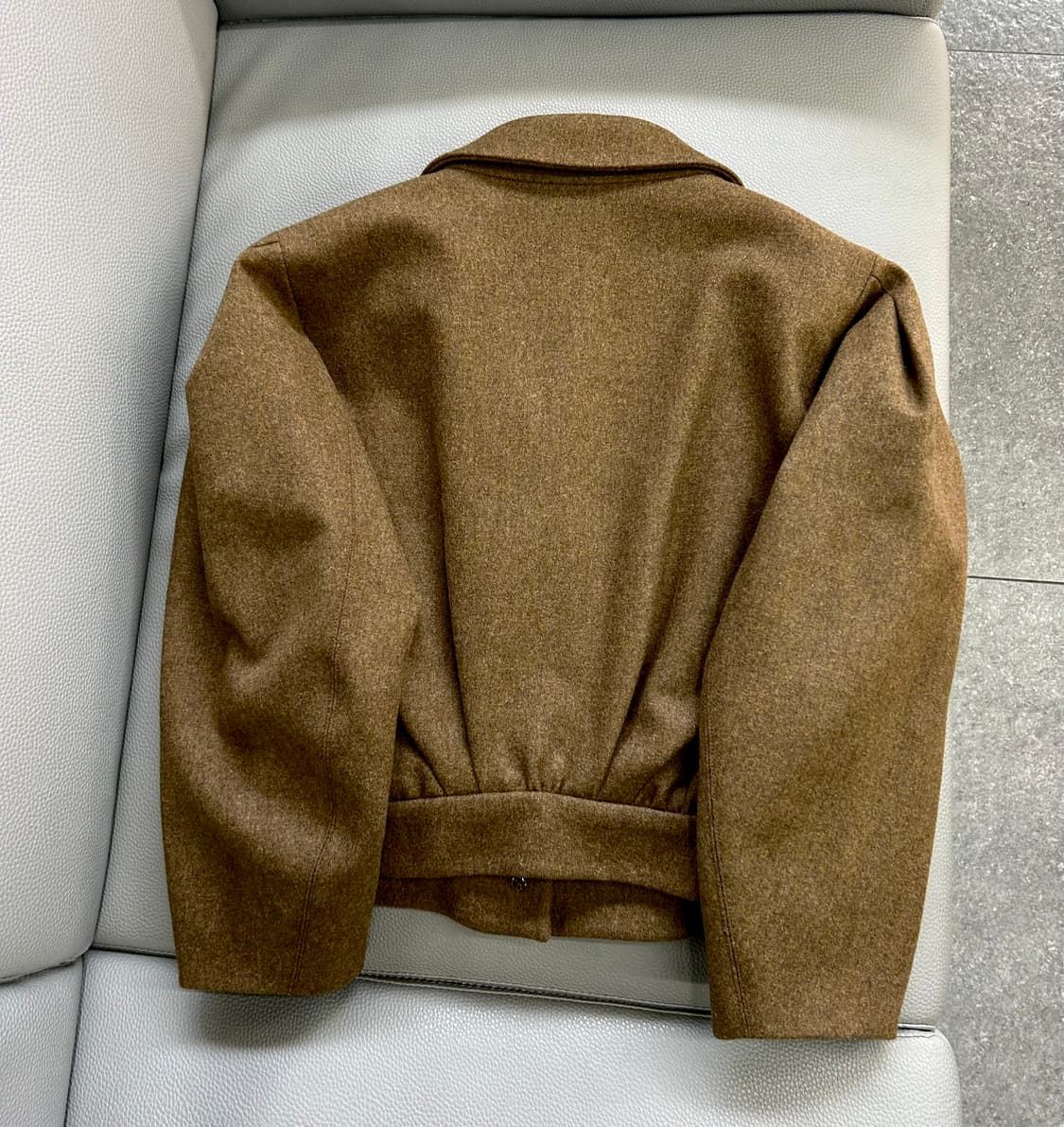 한섬 타임 캐시미어 울 혼방 블렌드 셔링 재킷(Free) 상품이미지7