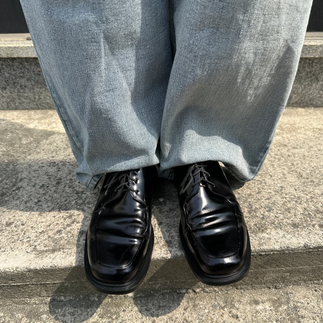 00s 빈티지 블랙 프라다 스포츠 플랫폼 레이스업 슈즈 상품이미지7