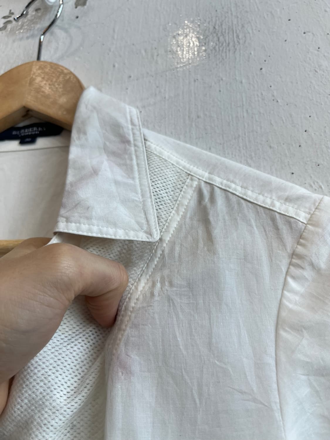 버버리 반팔 셔츠 블라우스 우먼즈 Made in JAPAN 상품이미지6