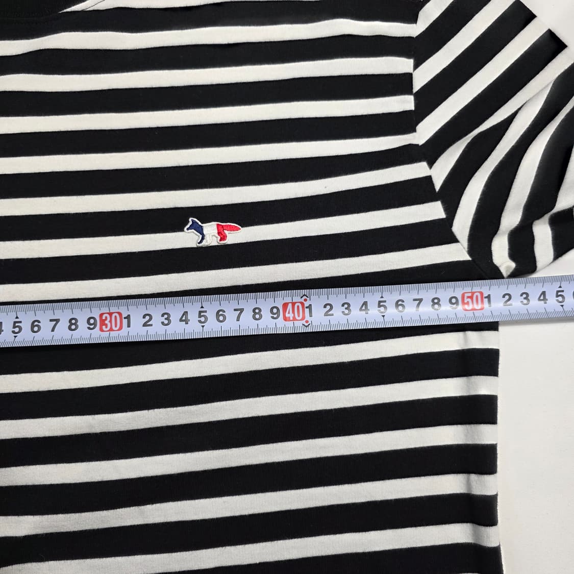 0765 [메종키츠네] 스트라이프  긴팔 XL 공용 상품이미지3
