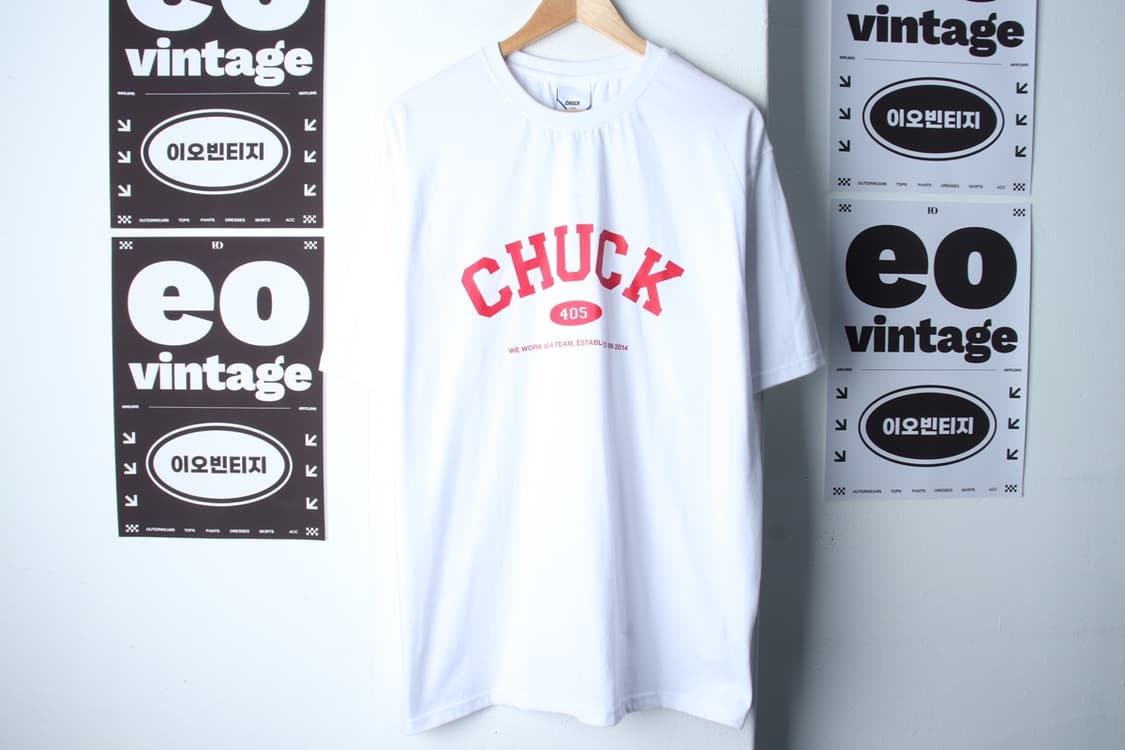 (L-XL) 척 반팔 티셔츠 새상품 빅로고 화이트 올드스쿨-H33568 상품이미지2