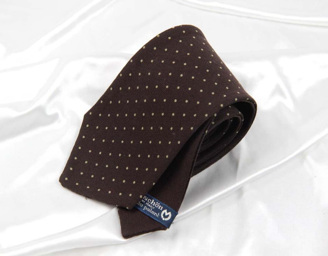 밀라숀 8.2cm A+등급 양면 울 니트 남자 명품 넥타이 상품이미지1