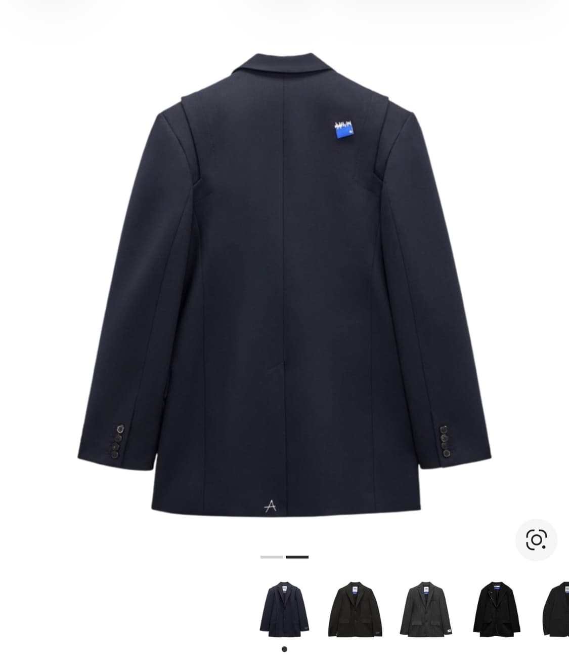 자라 x 아더에러 오버사이즈 블레이저 네이비 L사이즈 상품이미지2