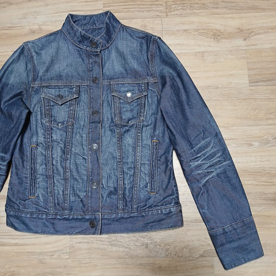 GAP 갭 데님 우먼 스냅버튼 청자켓 상품이미지3