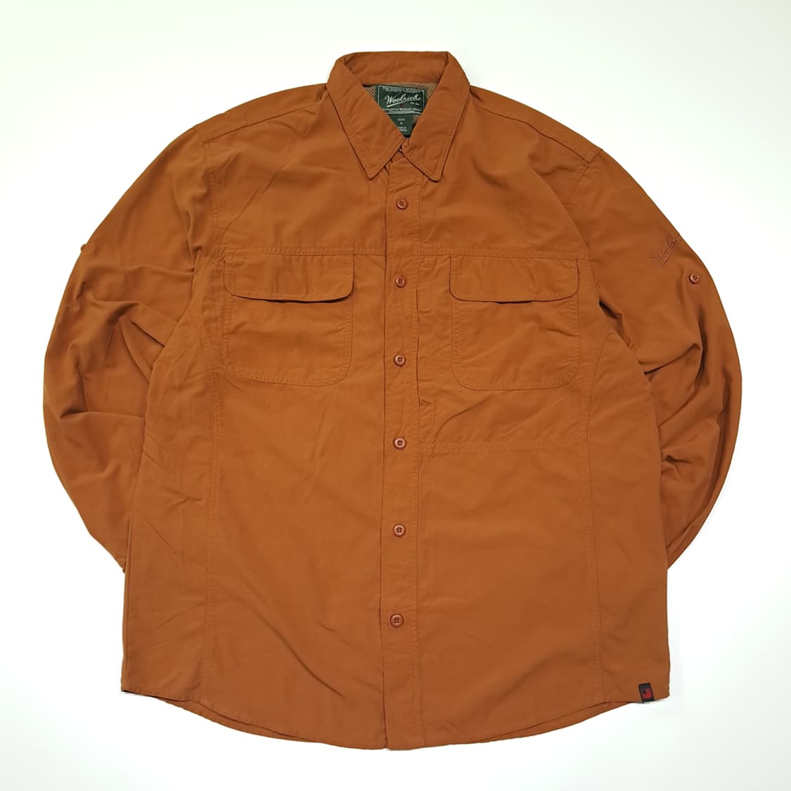 CK016 L 울리치 00s 롤업 브라운 헌팅 셔츠 남방 상품이미지1