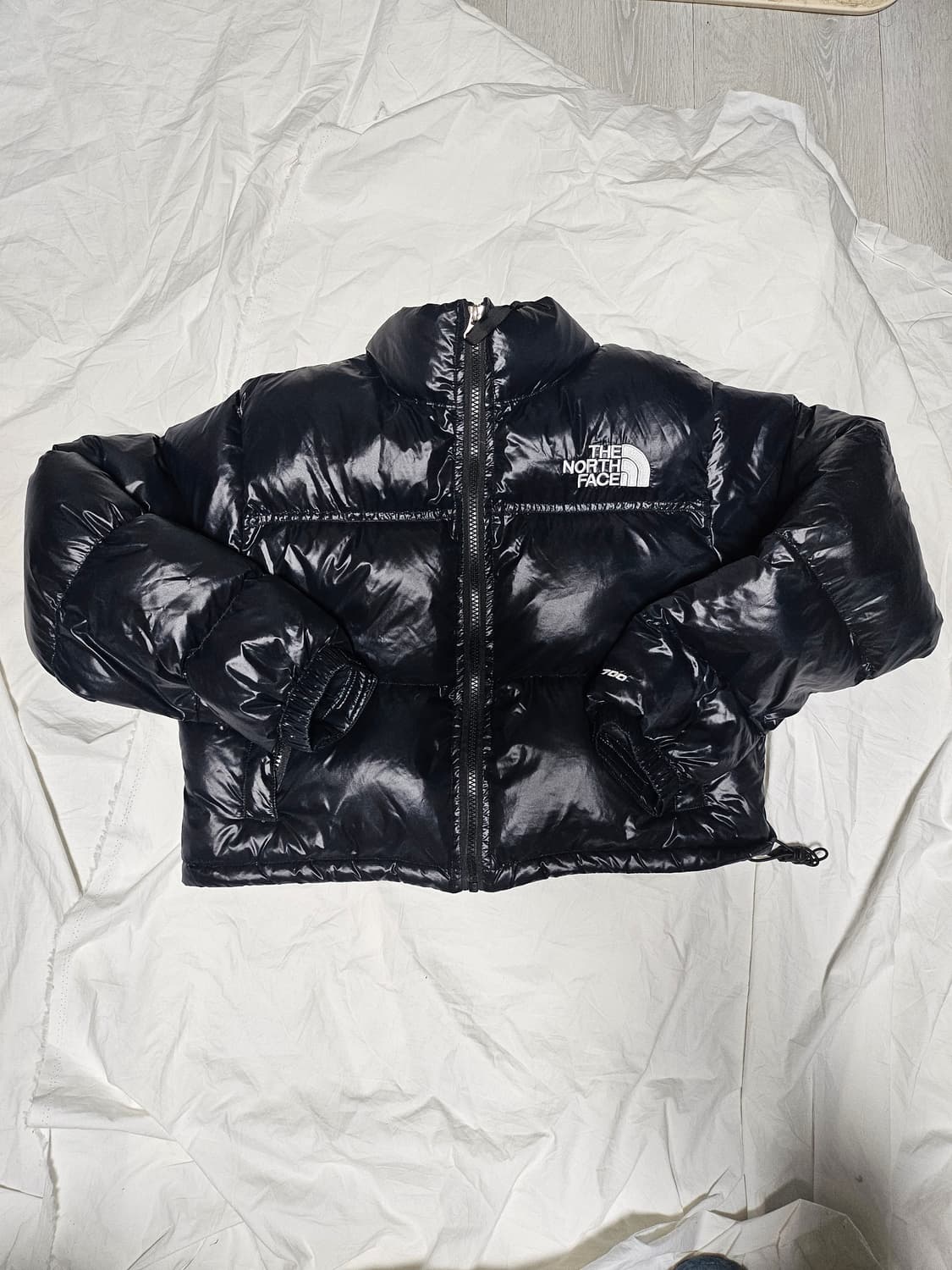 노스페이스 크롭 눕시 숏 눕시 유광 블랙 M 상품이미지1