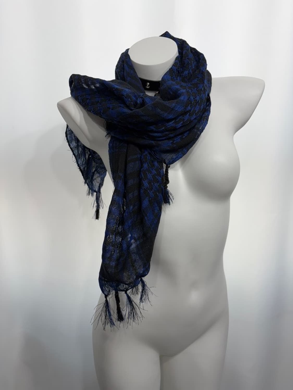 🎸블루 체크 스카프🎸 상품이미지5