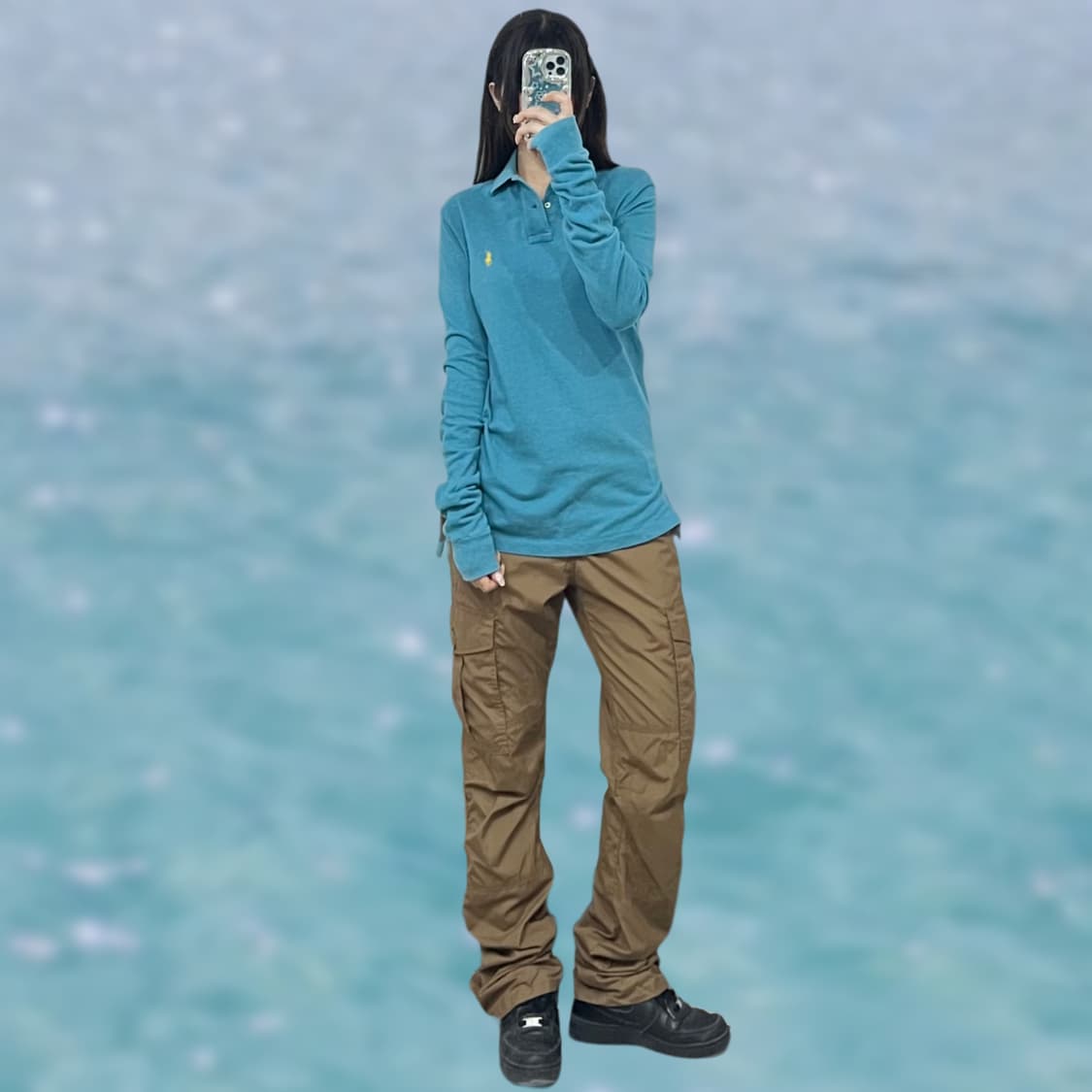 폴로 긴팔 카라 티셔츠 상품이미지1