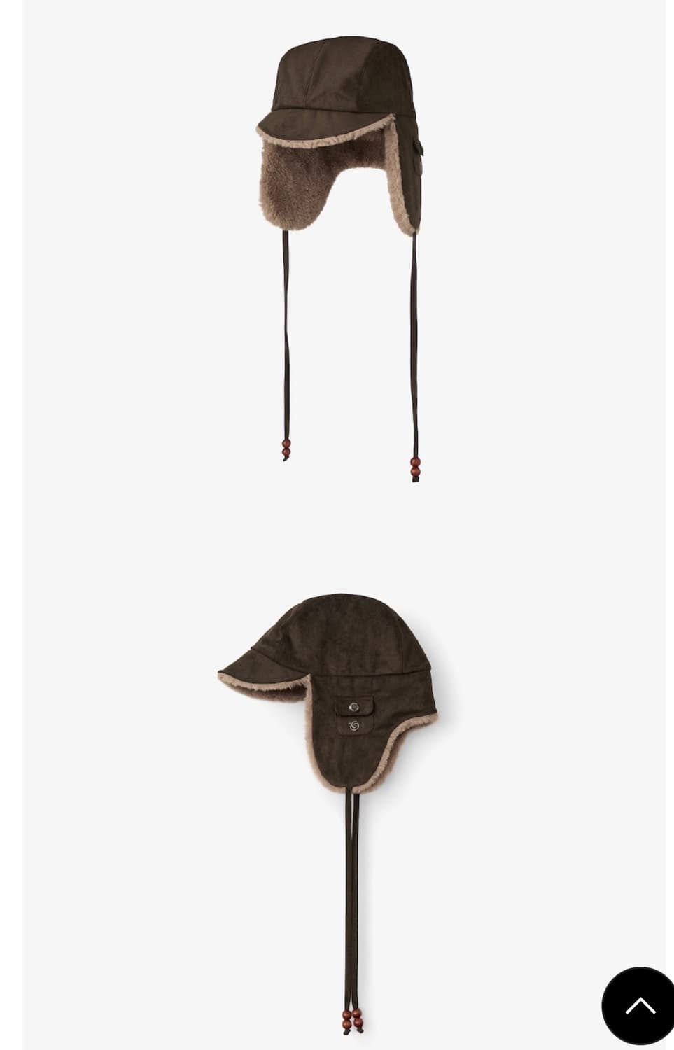 aeae 스웨이드 트루퍼 캡 [브라운] 상품이미지2