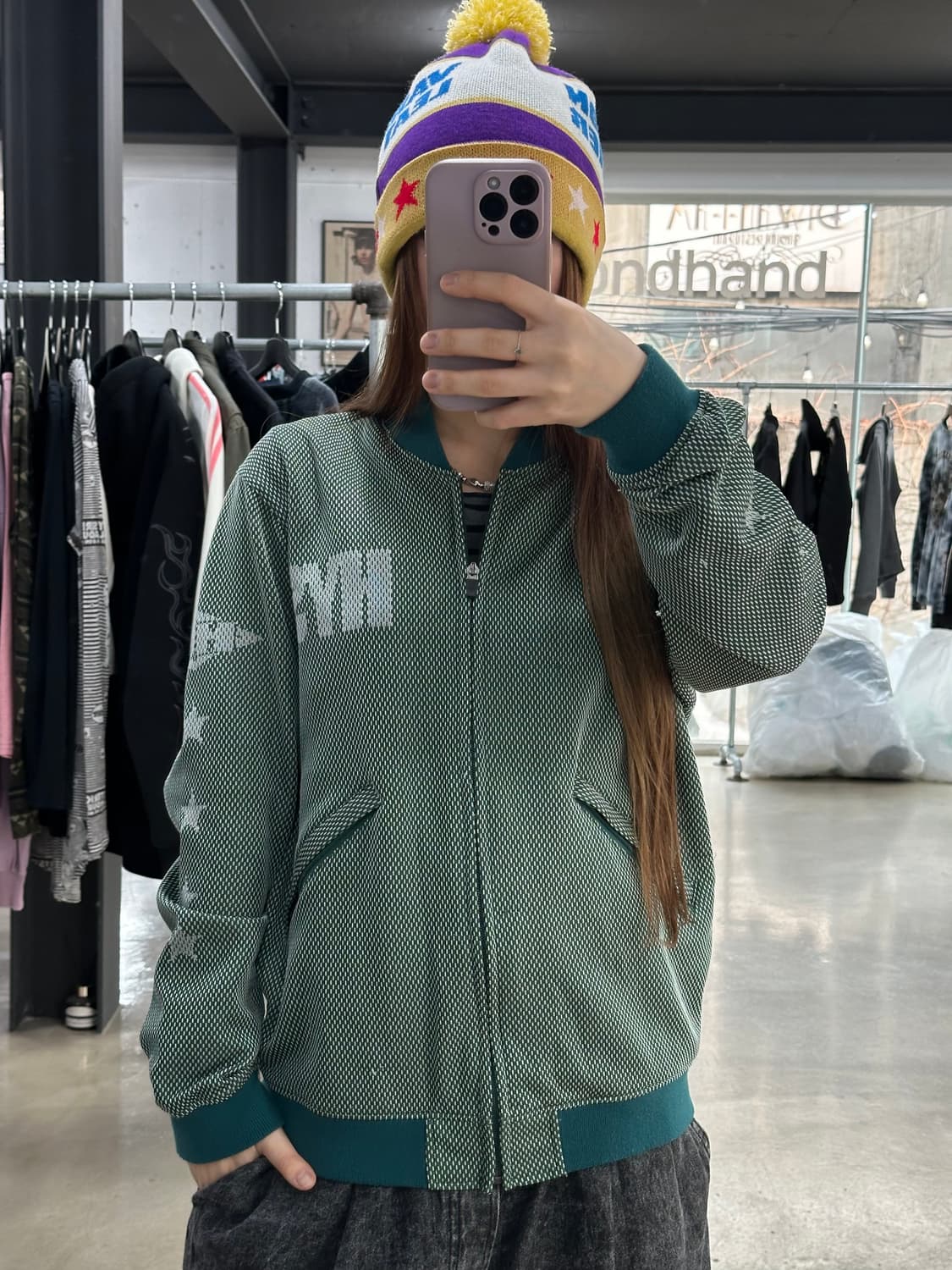 히스테릭글래머 히스걸HYS 스타 블루종자켓 상품이미지3