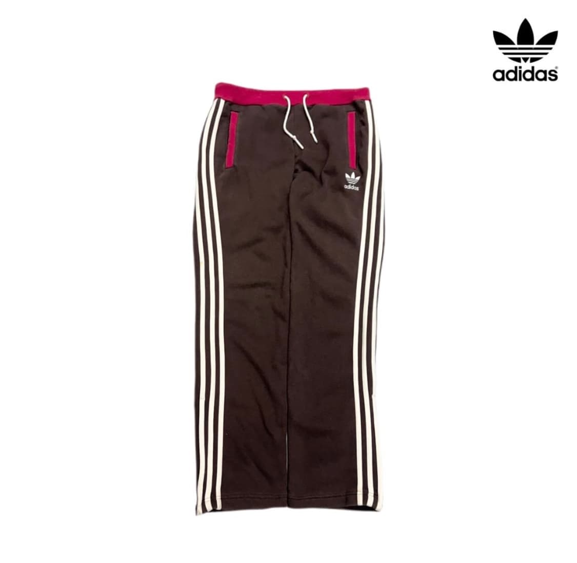 아디다스 파이어버드 초코브라운 코튼 팬츠 상품이미지1