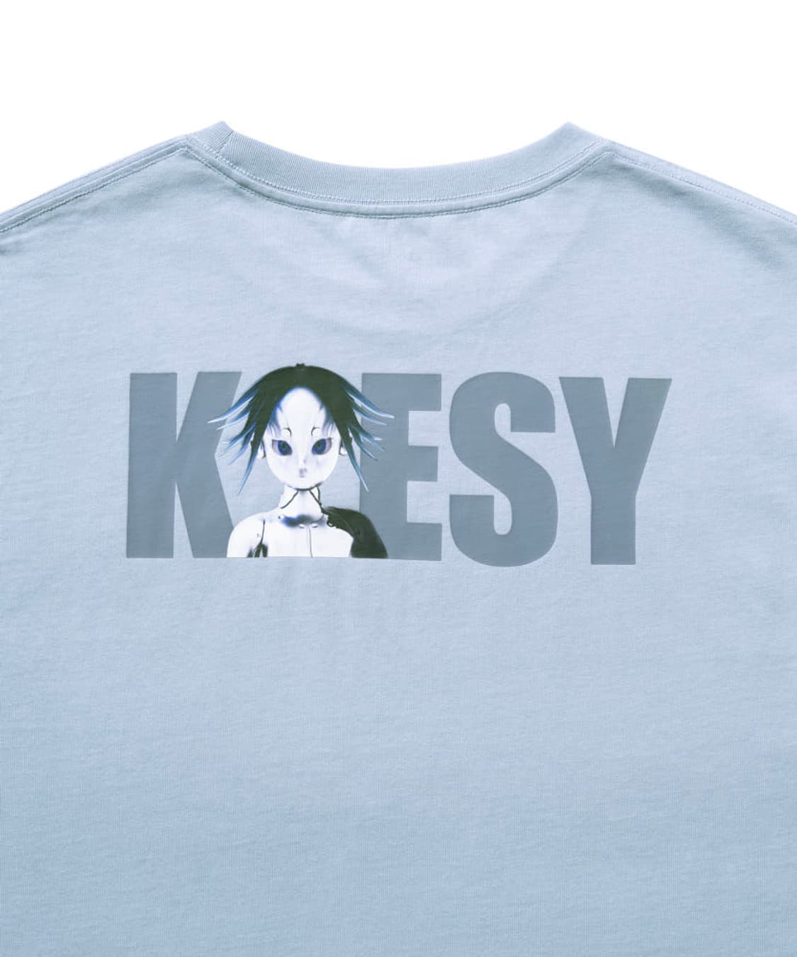 산산기어 반팔 23SS KOESY 콜라보 티셔츠 스카이 블루 1사이즈 상품이미지4