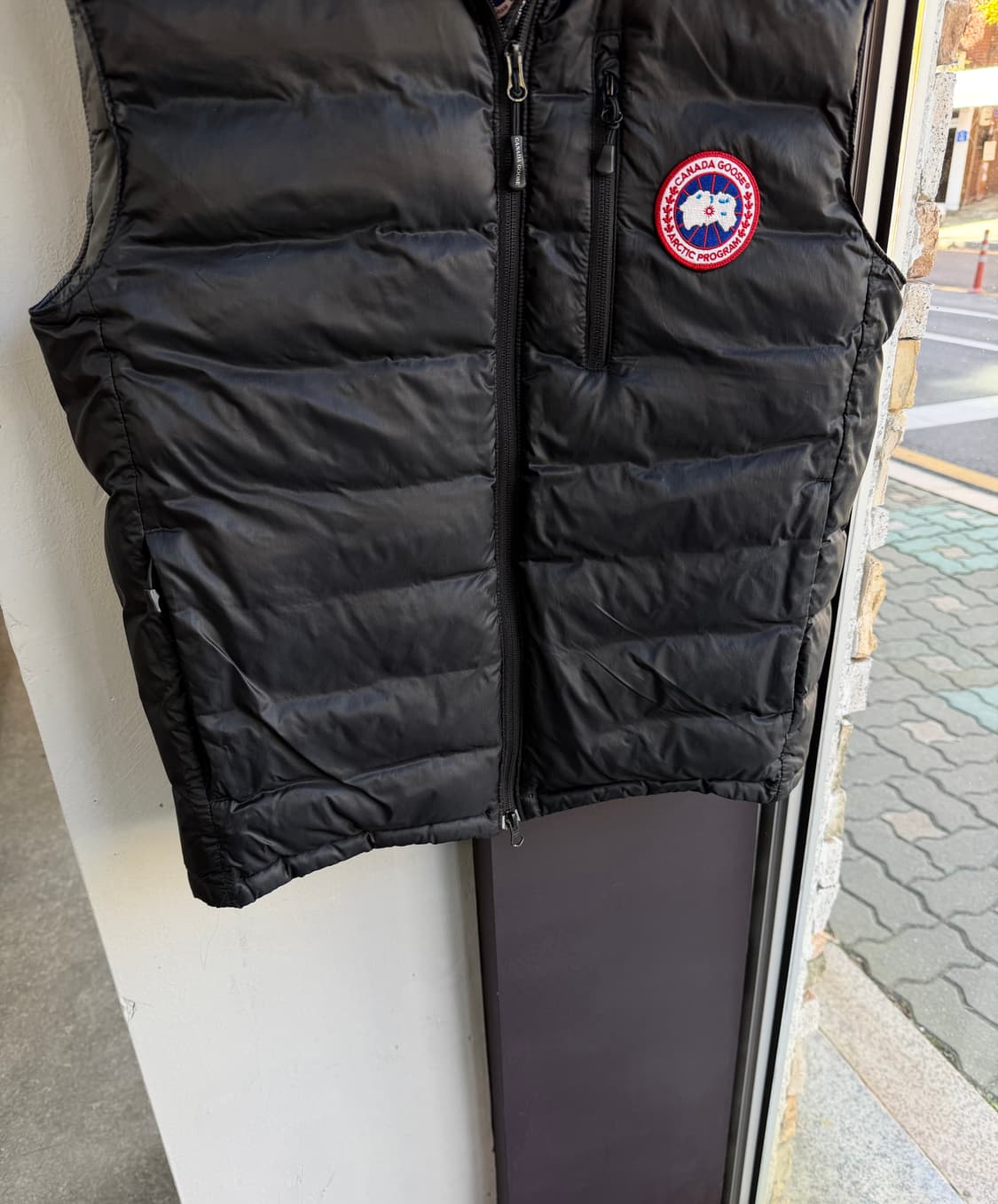 S/ 캐나다구스 롯지 나일론 다운 패딩조끼 상품이미지5