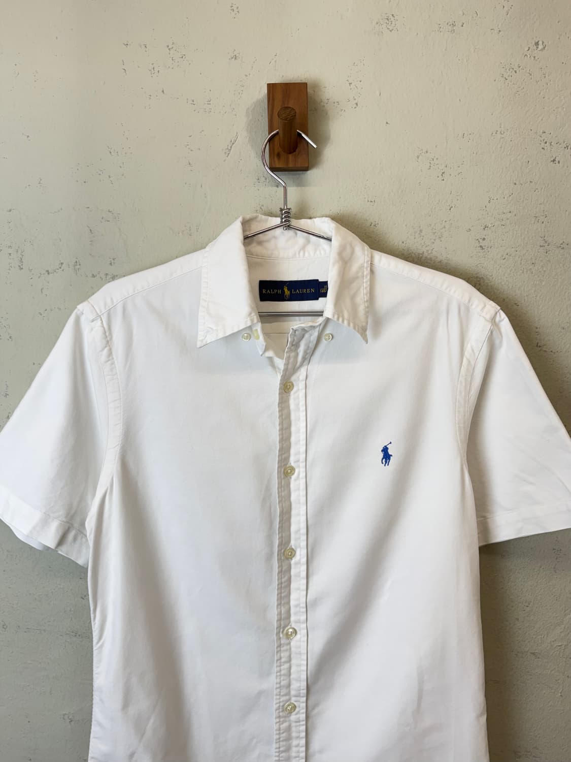 폴로랄프로렌 옥스포드 화이트 반팔셔츠 상품이미지4