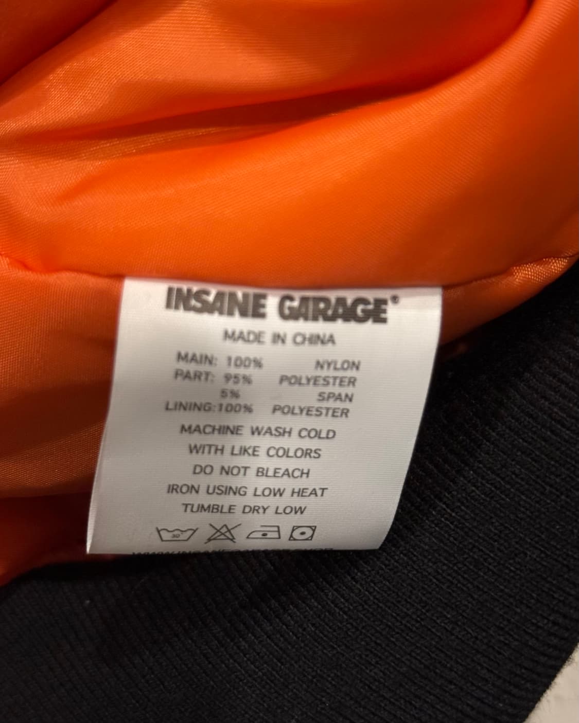 인세인 개러지 패티드 나일론 봄버자켓 상품이미지6