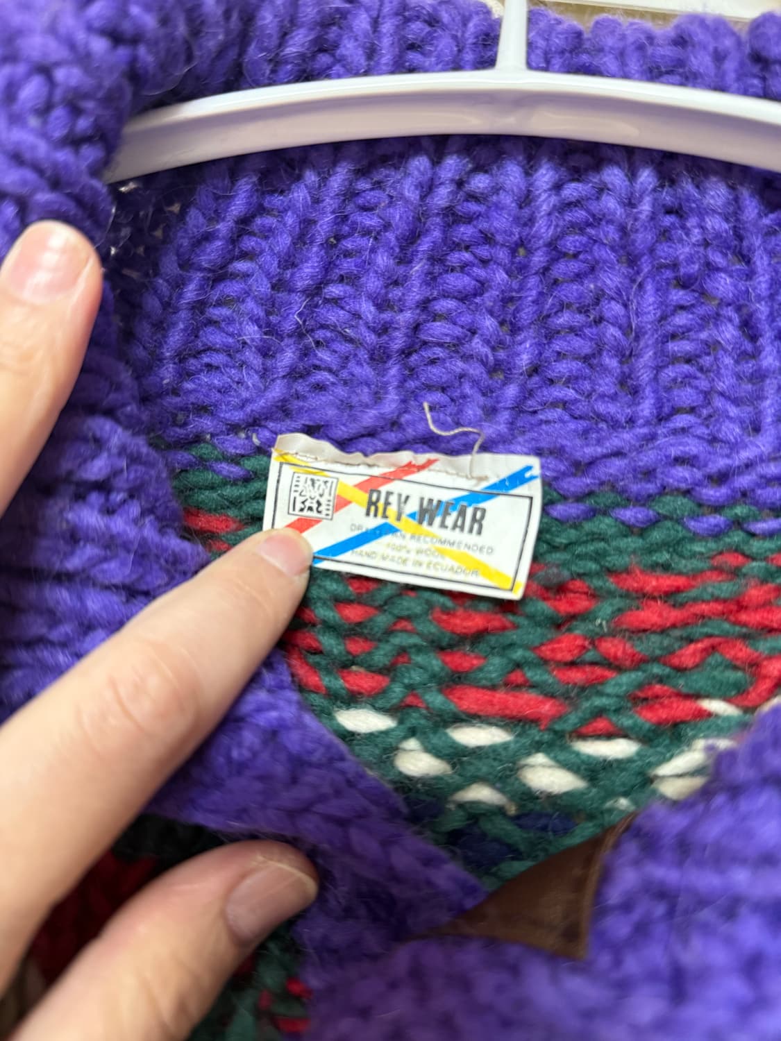 에콰도르 니트 가디건 상품이미지2