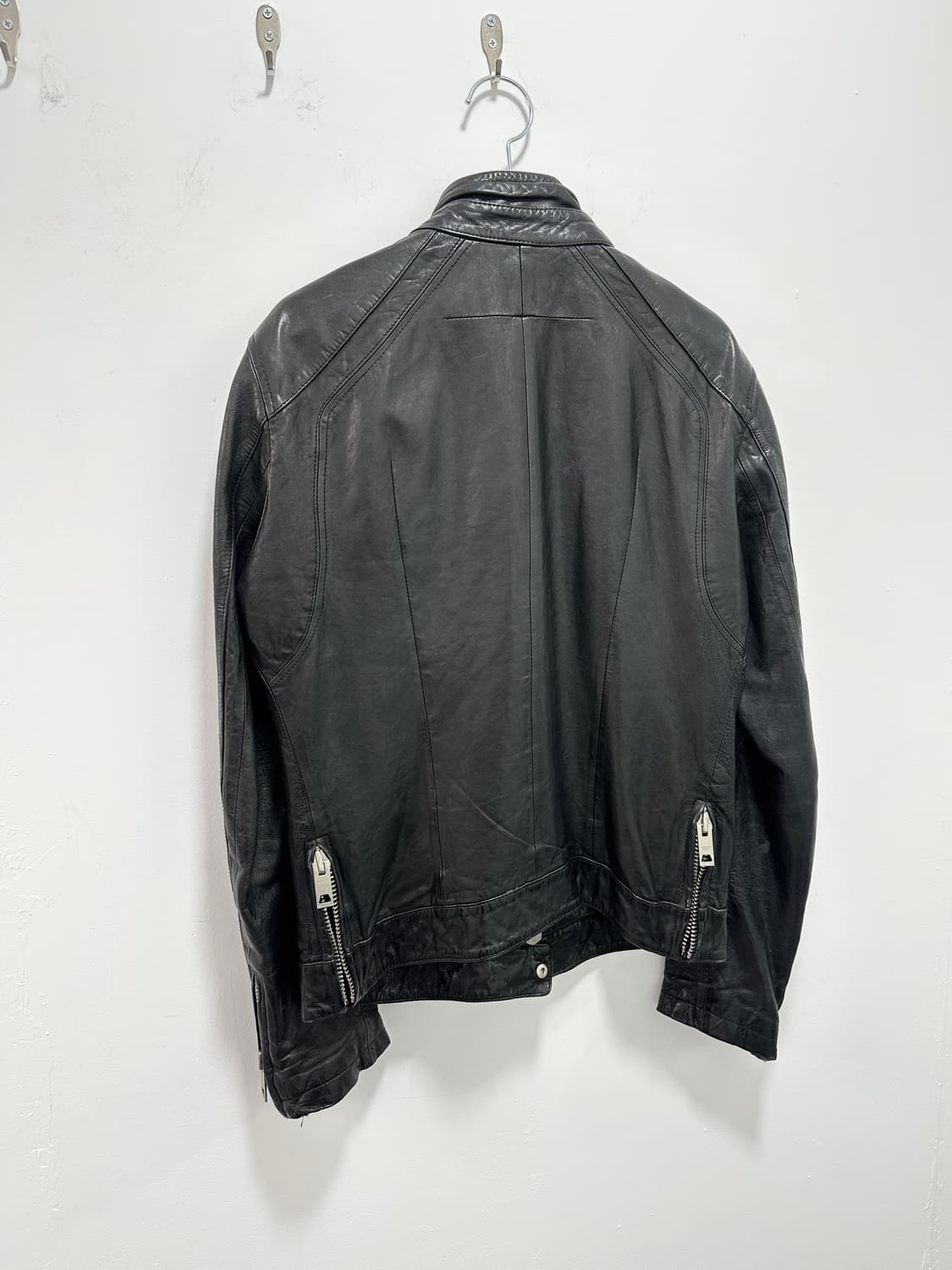 Sheepskin leather gimmick 2way jacket 상품이미지9