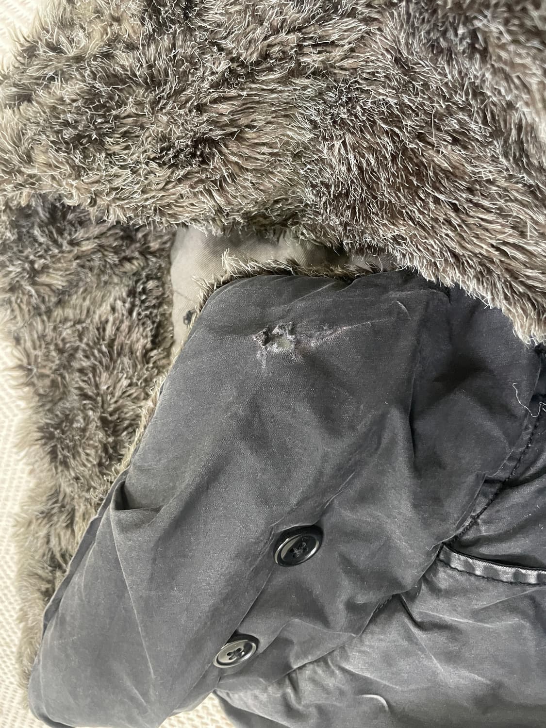 존불 퍼 트리밍 코튼 파카 코트 J03577 상품이미지3