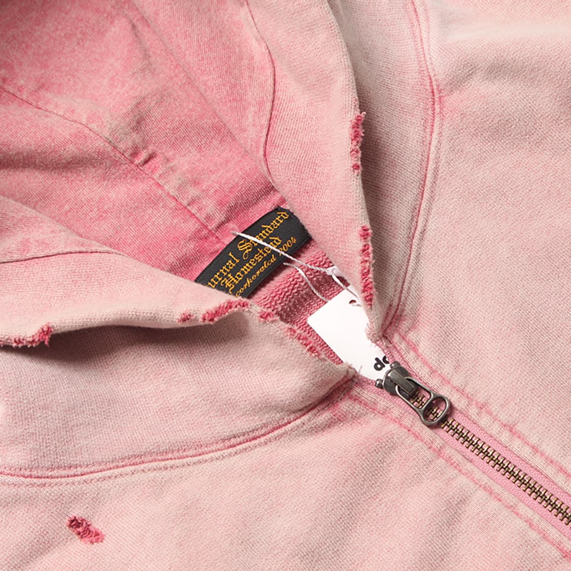 JOURNAL STANDARD "Pink Damaged Hoody" 상품이미지6