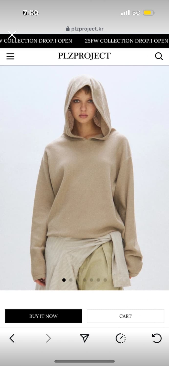 플리즈프로젝트 와플 후디 사하라 상품이미지1