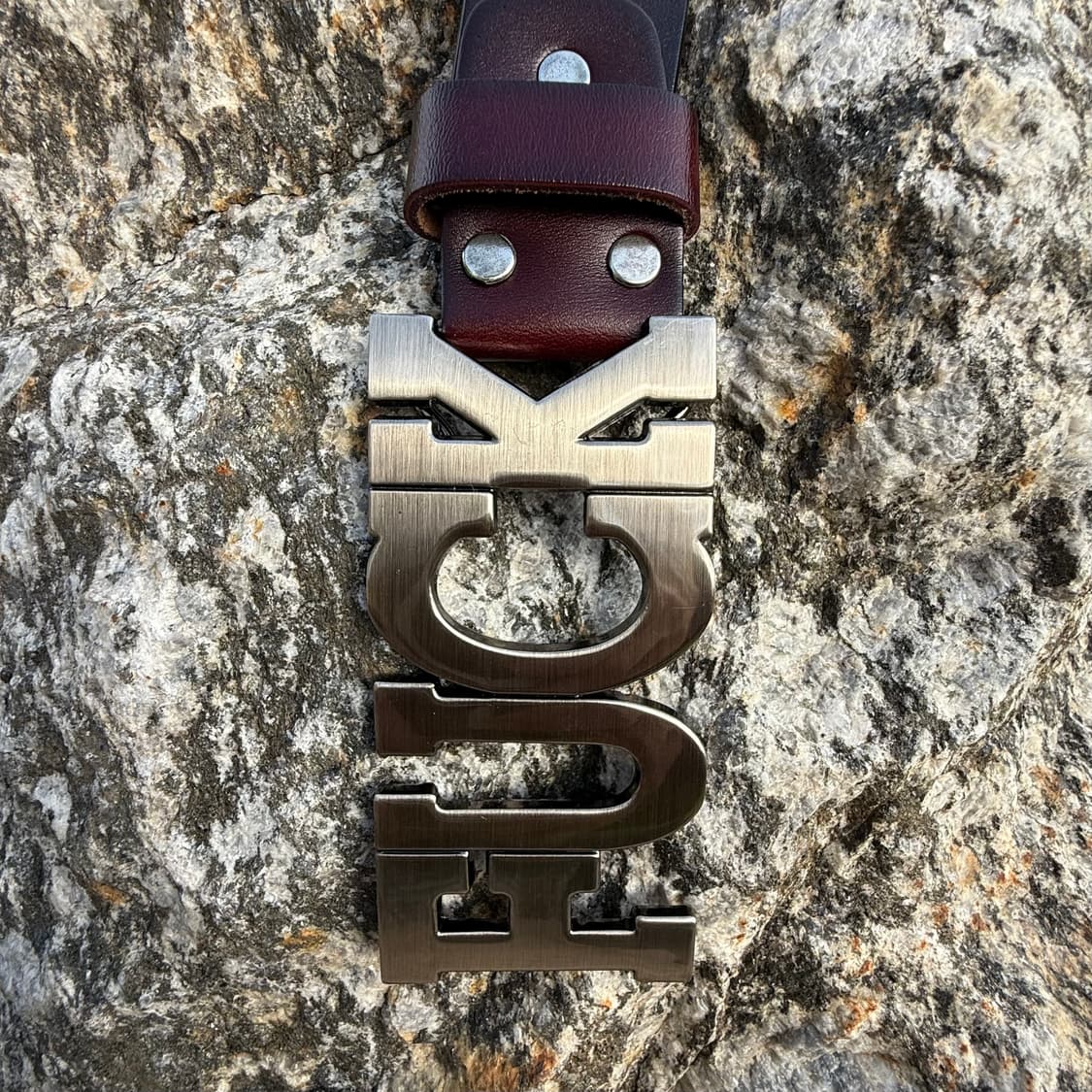 fuck cow leather belt  bn/bk 상품이미지2