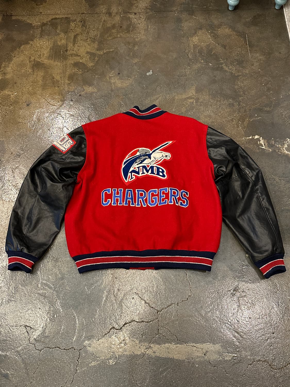 00s NEFF 빈티지 바시티 팀자켓 XXL 상품이미지2