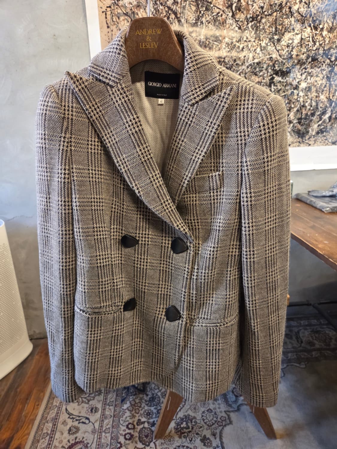 조르지오 아르마니 블랙라벨 트위드자켓 상품이미지1