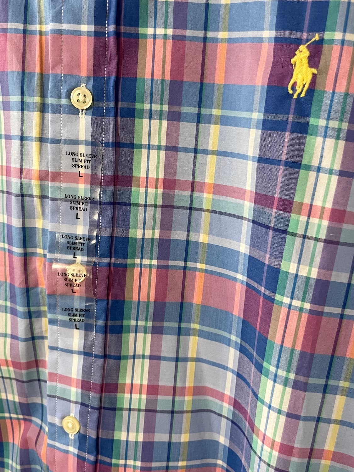 폴로 슬림핏 체크 셔츠 상품이미지5