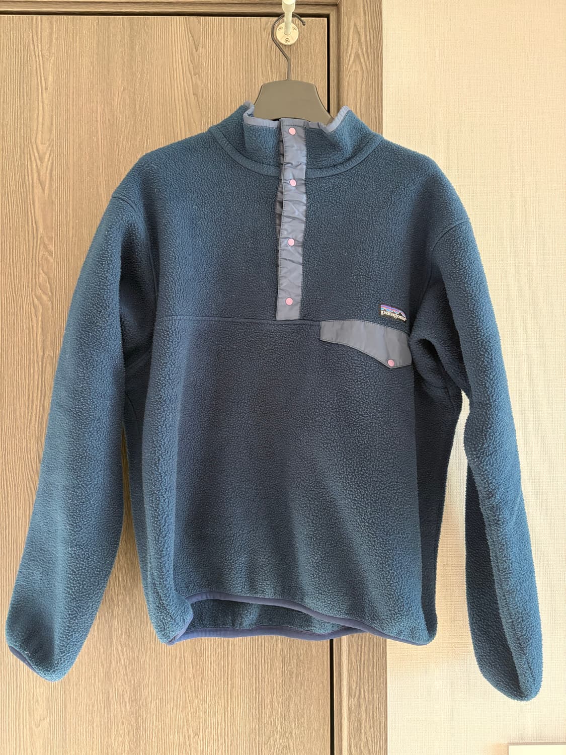 빈티지 파타고니아 신칠라 플리스 스냅티 네이비 M 상품이미지1