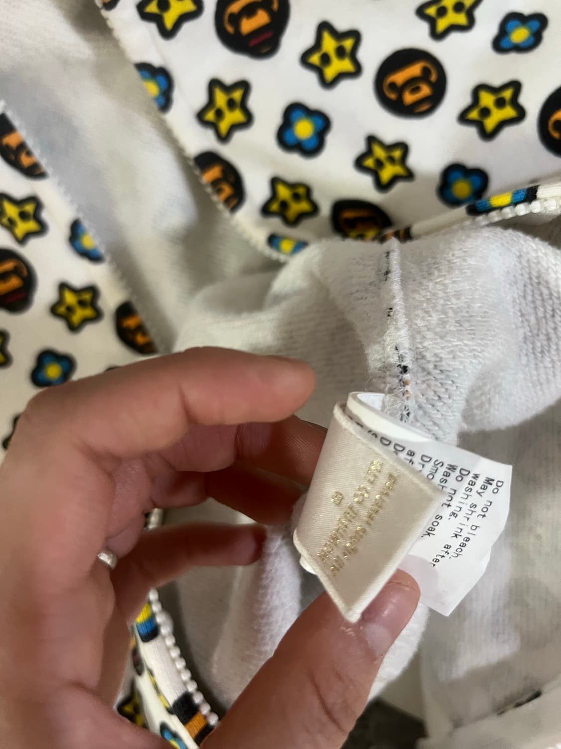 베이프 마일로 모노그램 후드집업 상품이미지8