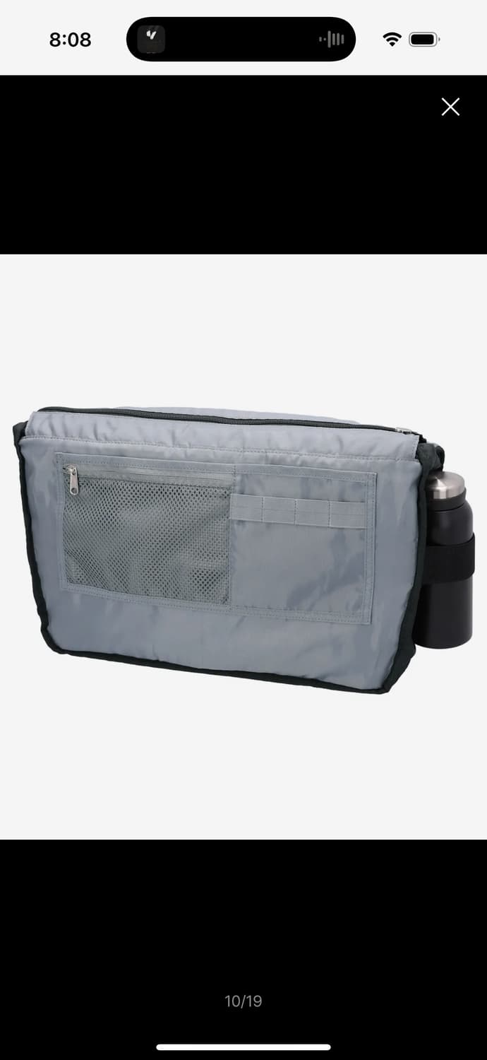 레이븐 오블리크 메신저 백/블랙 상품이미지10