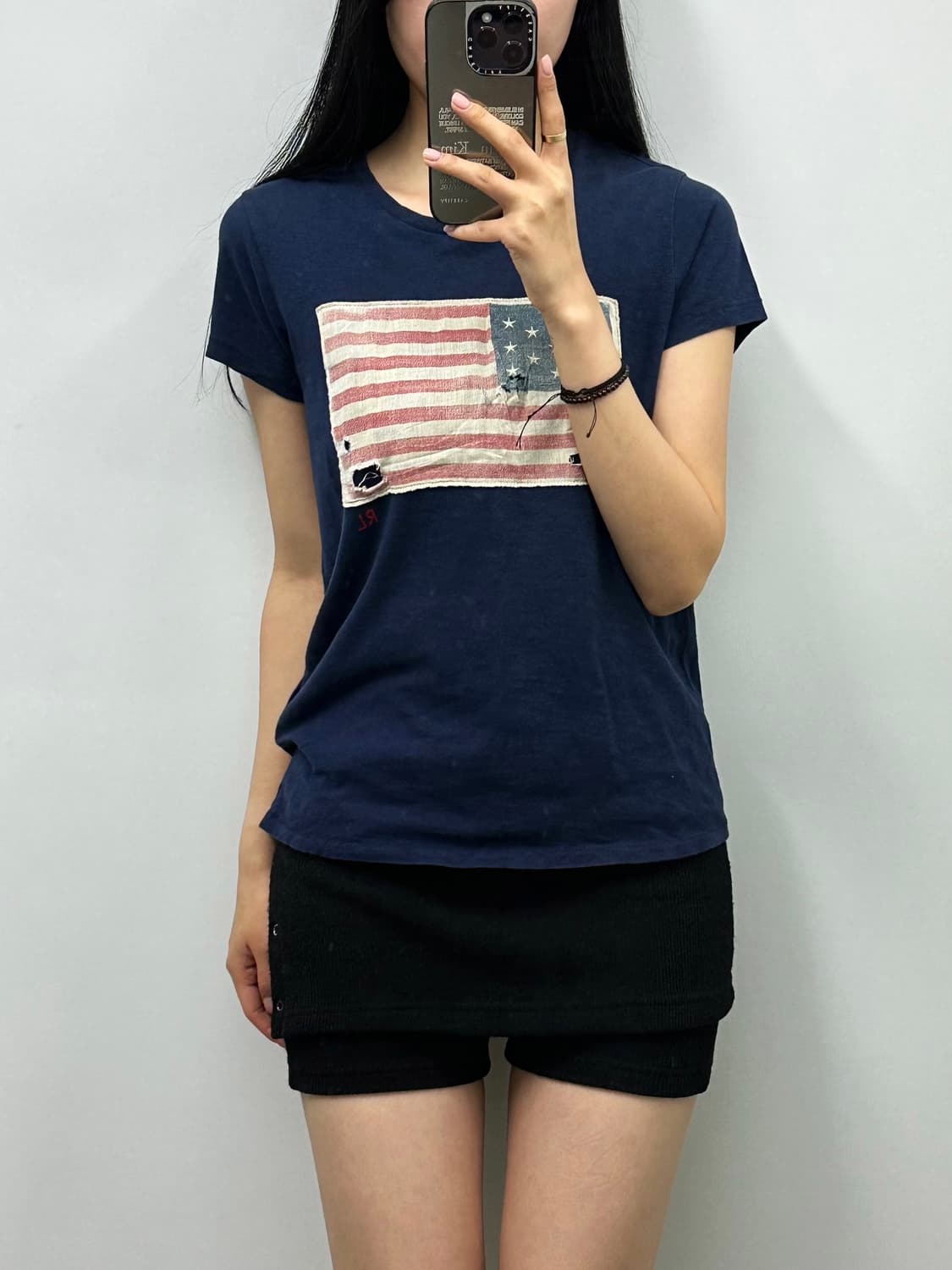 폴로 랄프로렌 성조기 네이비 반팔 티셔츠 상품이미지1