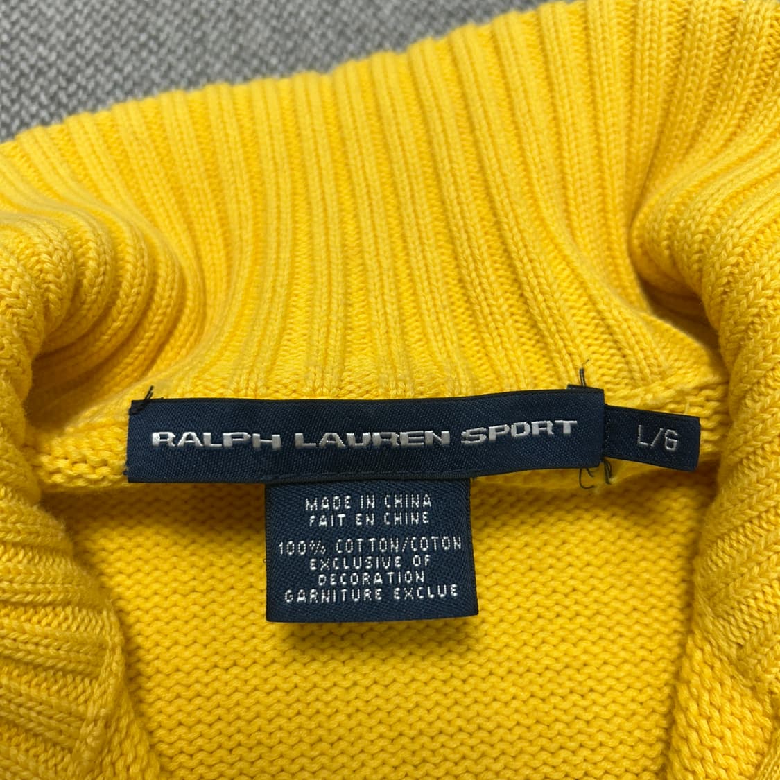 폴로 우먼스 케이블 사이드라인 니트집업(L) 상품이미지2