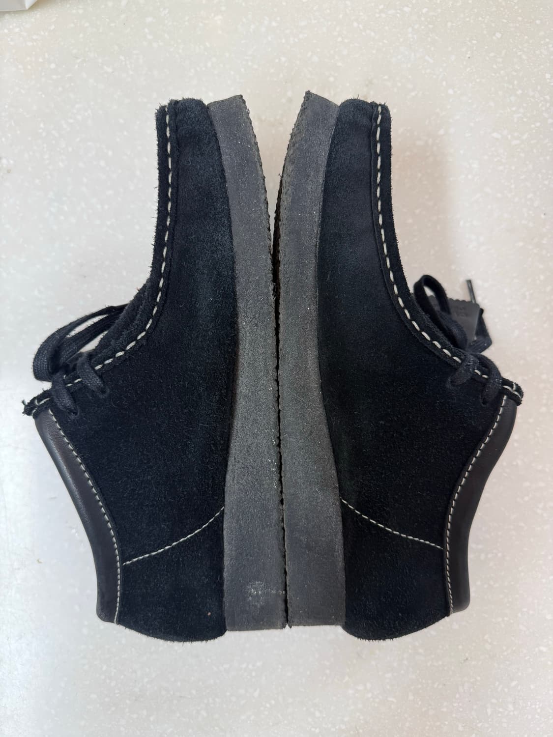 스투시 X 클락스 왈라비 블랙 UK 7 size 상품이미지4