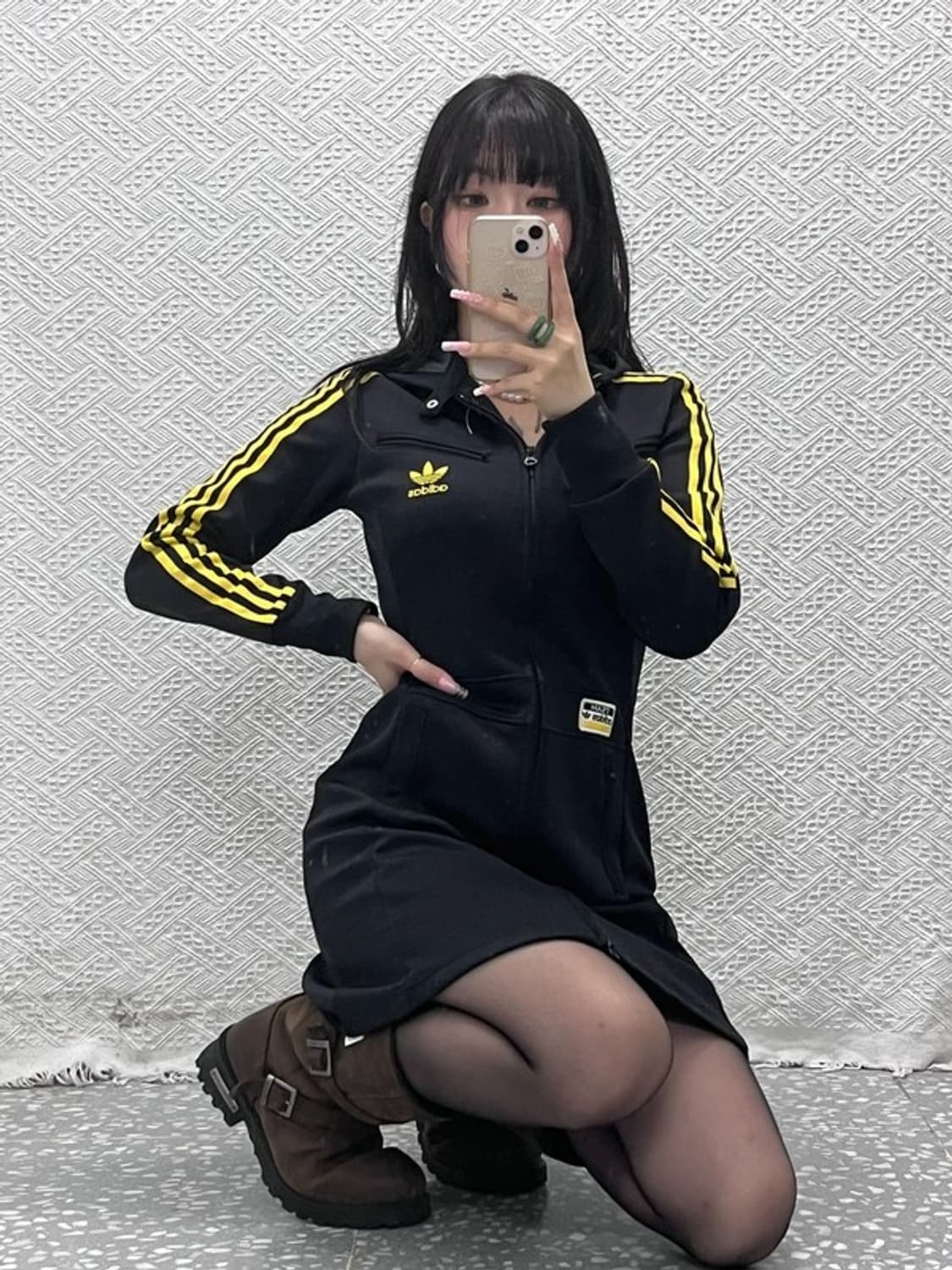 아디다스 흑탭 유로파 Y2K 키치 져지 미니 원피스 85 C12440 상품이미지2