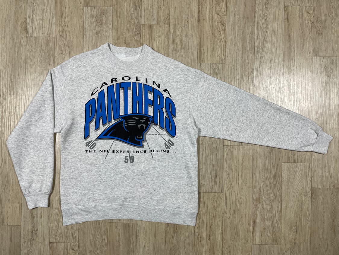 100~105) 90's 헤인즈 캐롤라이나 팬서스 맨투맨 상품이미지2