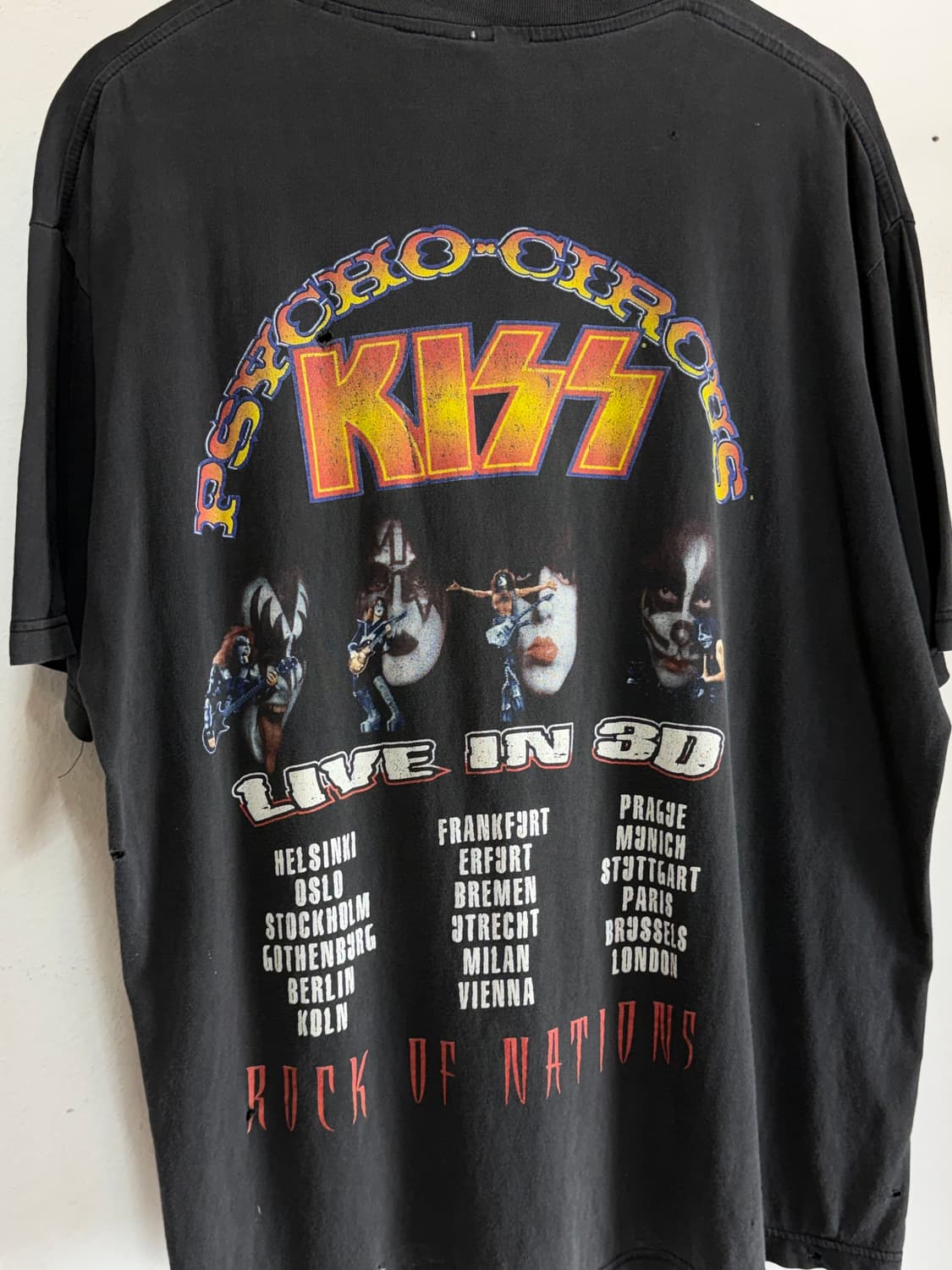 90’s KISS 티셔츠 빈티지 밴드티 밴드티셔츠 하드페이딩 상품이미지8