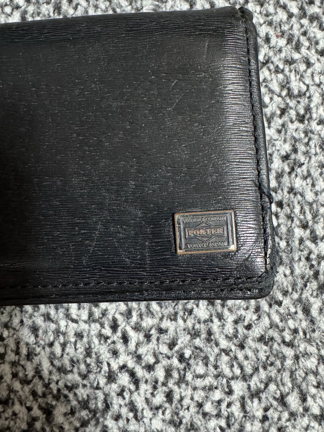 요시다포터 블랙 레더 카드케이스 카드지갑 명함지갑 상품이미지5