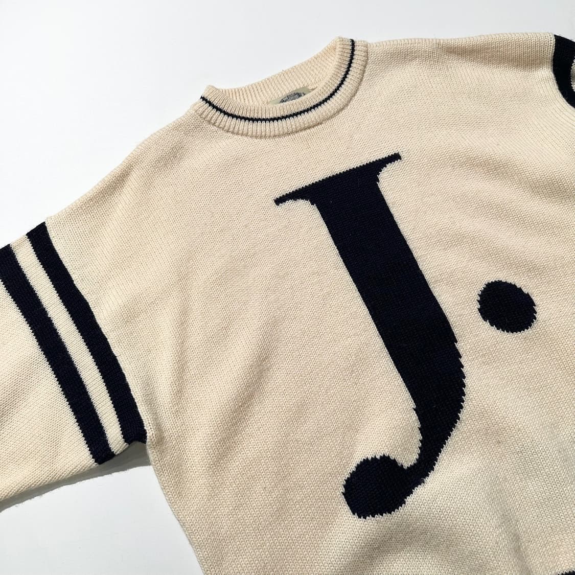 제이프레스 90‘s 레터맨 헤비 울 니트 상품이미지3