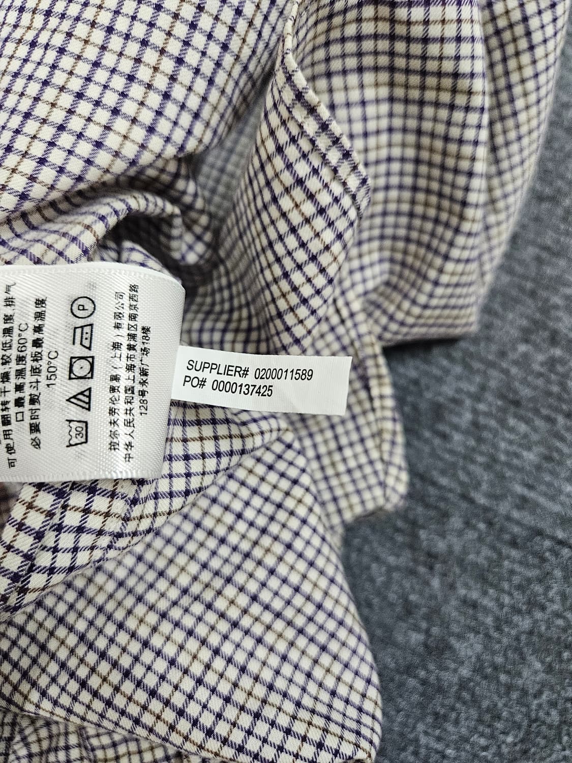 폴로 랄프로렌 슬림핏 체크 셔츠 S(급처) 상품이미지4