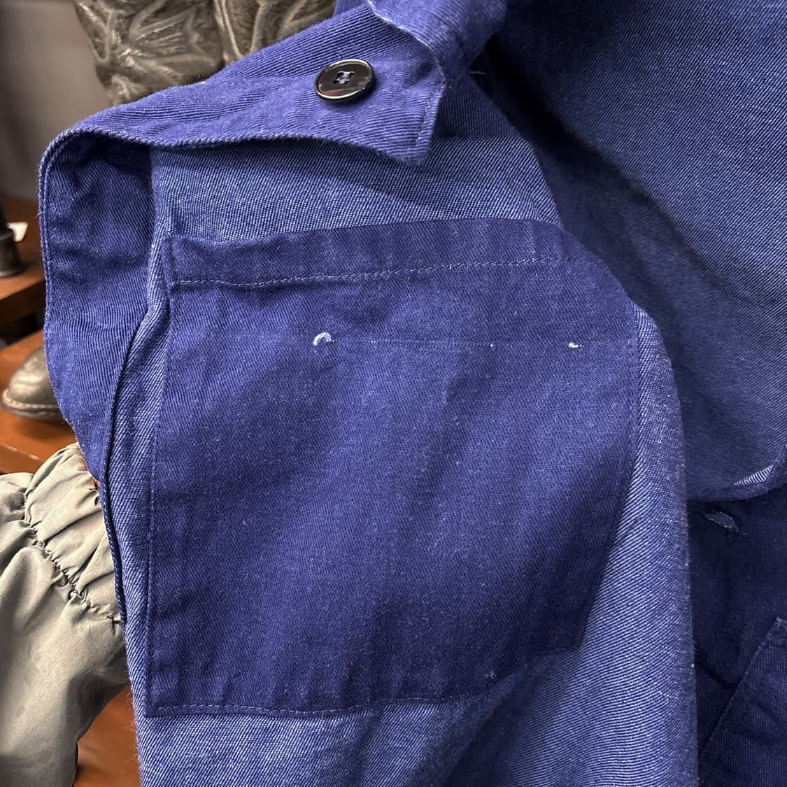 70~80s 오리지널 다잉 얀 프렌치워크자켓 포인트 자수 N802 상품이미지7