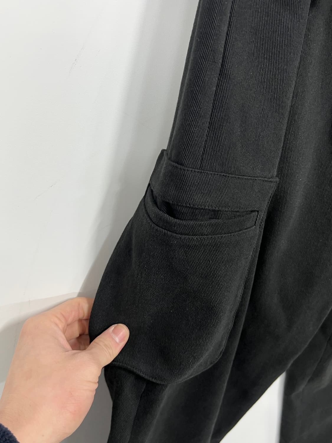 마뗑킴 블록 디테일 스티치 와이드핏 카고 팬츠 상품이미지8