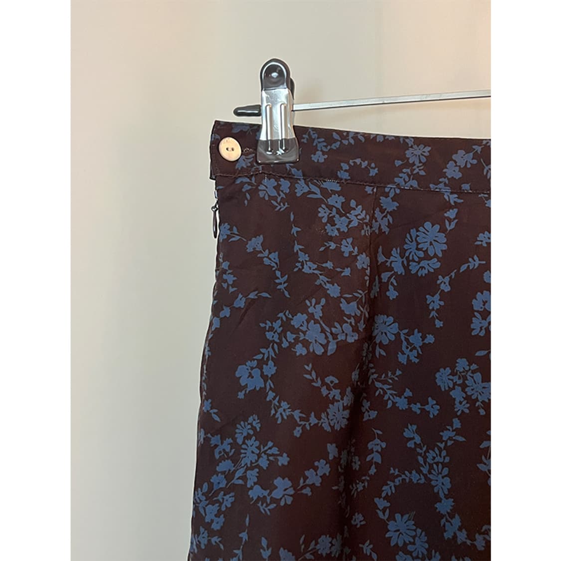 Blue flower pattern long skirt 상품이미지5