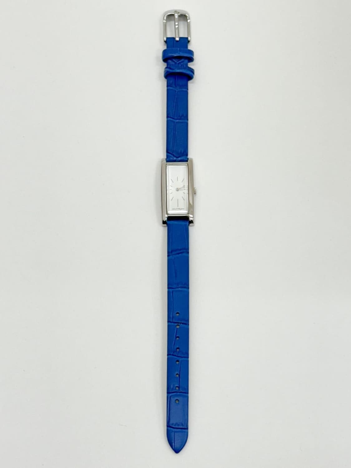 courreges / 꾸레쥬 블루 스트랩 렉탱귤러 쿼츠 시계  상품이미지4