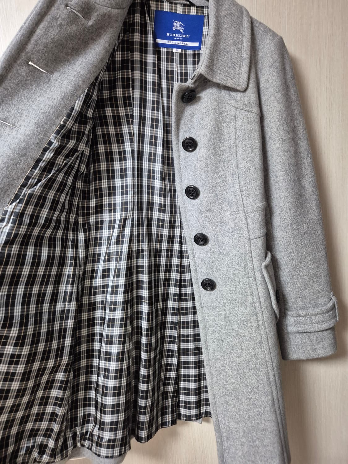 (정품) 버버리 블루라벨 울코트 앙고라 코트 38 상품이미지3