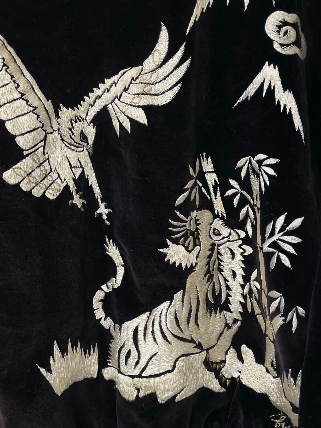 일본빈티지 요코스카 벨벳 자수 스카잔 오리엔탈 스카쟌 M 상품이미지9